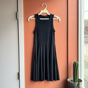 Vintage Brandy Melville Ultrasuede “Holly” Black Mini Dress